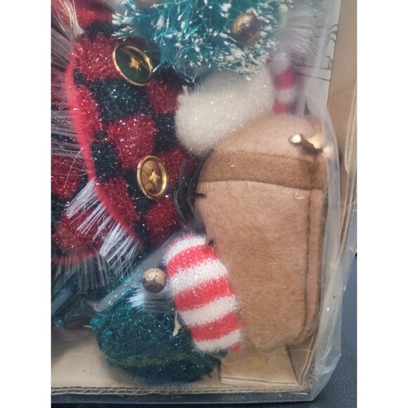 Avon 2003 Christmas Sparkling Holiday Fiber Optic Teddy Bear NIB Not Tested - Picture 4 of 8